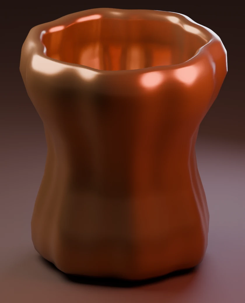 RELIC vessel, a small hollow form with a heavy lip